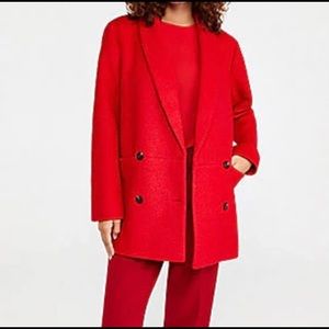 ANN TAYLOR SHAWL COLLAR COCOON COAT SIZE LARGE